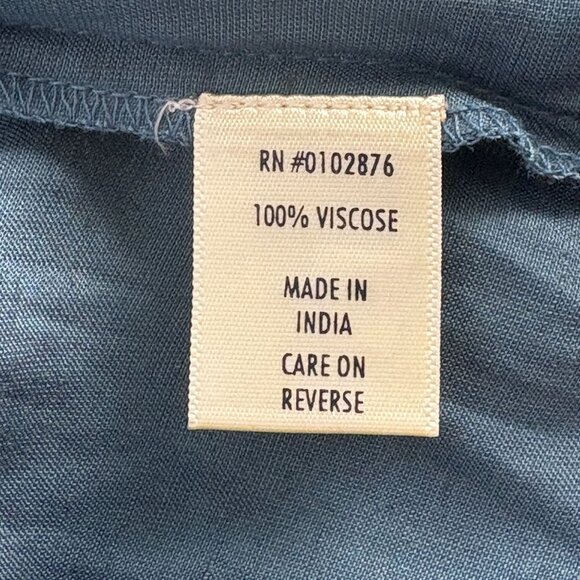 Novica Azure Autumn Floral Embroidered Kimono Jacket Size S M Blue Birds Pockets - Picture 10 of 13